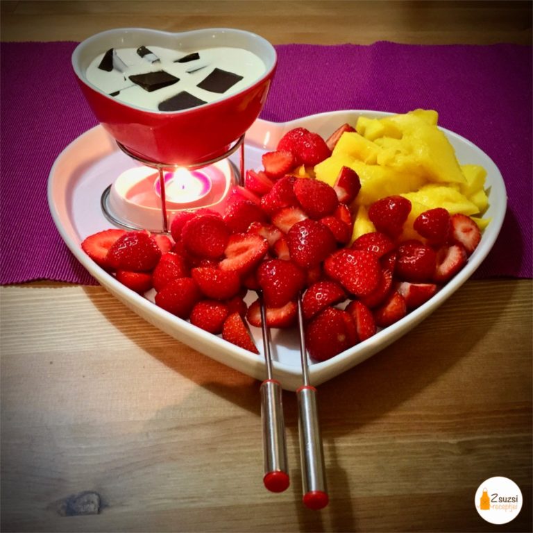 Romantikus csoki fondue