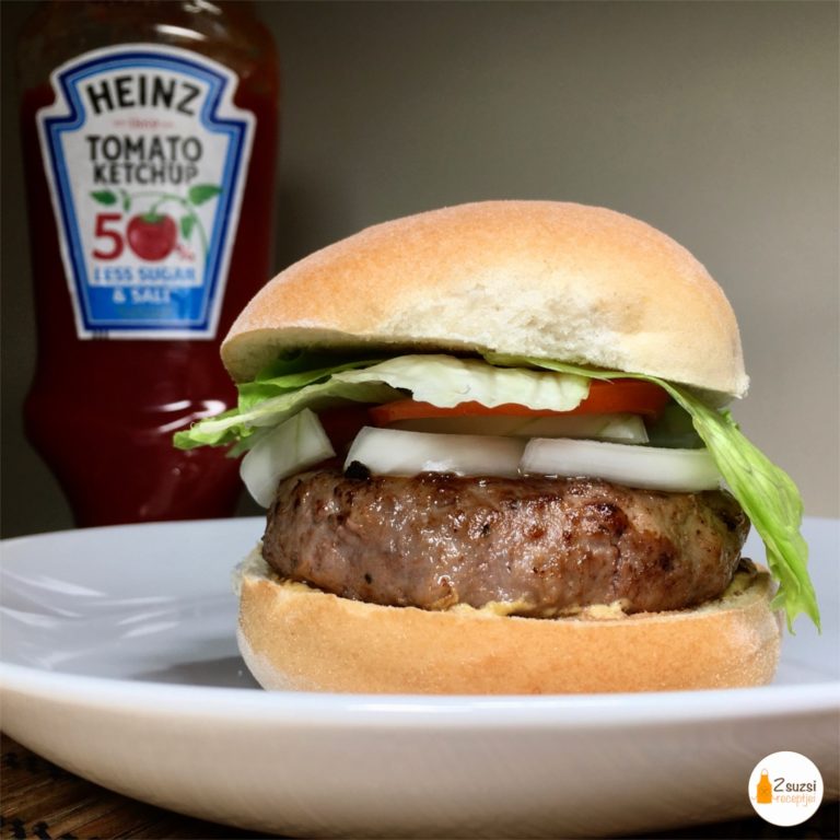 Gluténmentes hamburger készítés