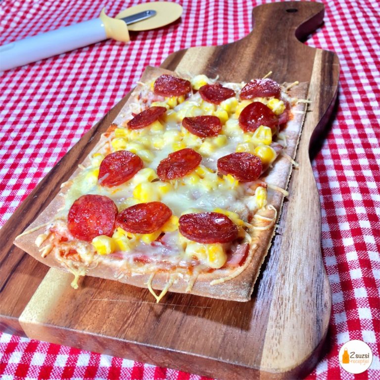 Gluténmentes wrap pizza