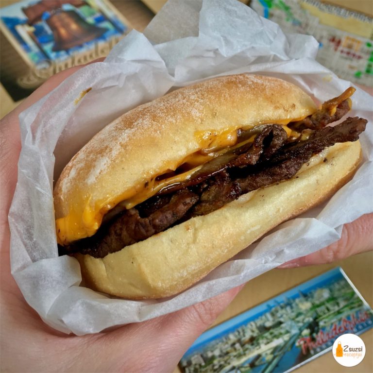 Philly cheesesteak gluténmentesen
