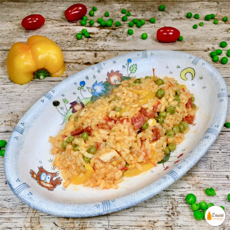 Kolbászos paella